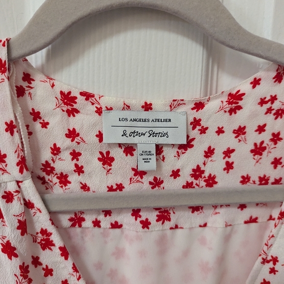 & Other Stories Mini Wrap Dress - Picture 3 of 4